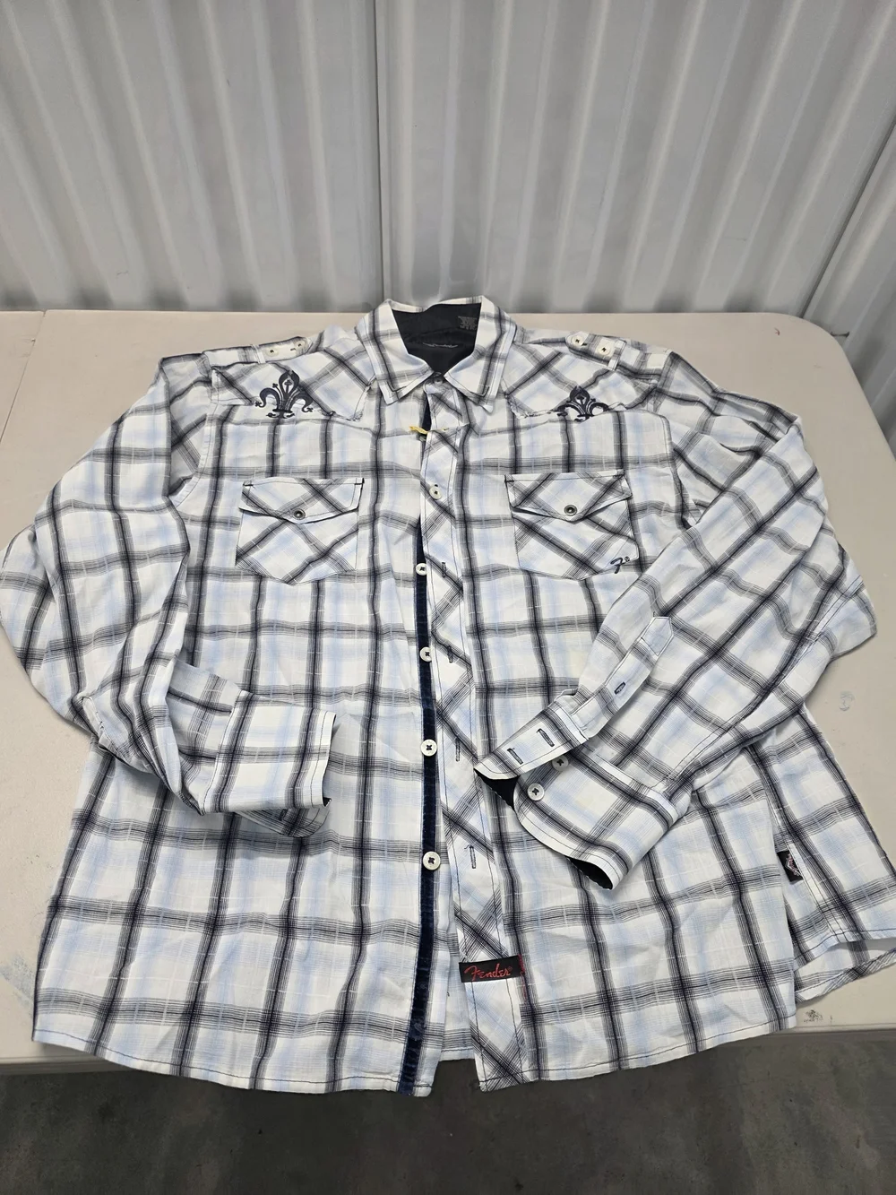 Fender Custom Shop Rock & Roll Religion Long Sleeve Shirt Men's Size 3XL - Picture 1 of 13
